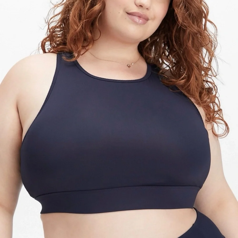 Fabletics Trinity High Impact Sports Bra Active Top in Black Women’s Size XXL